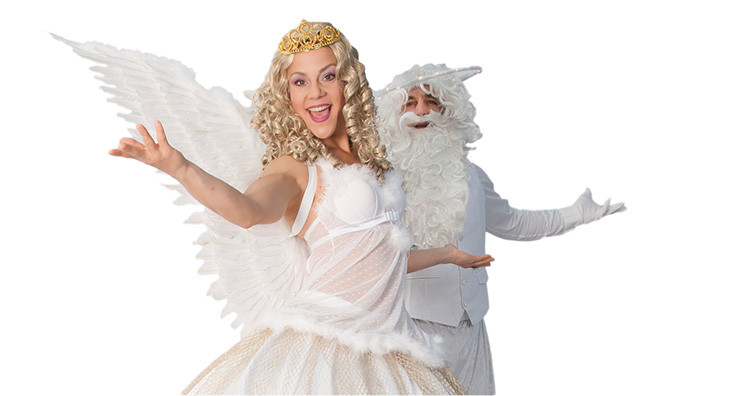 STELZENLÄUFER Weihnachtsengel/Weihnachtsmann